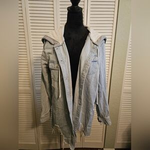 Almost Famous Denim Distressed Medium Weight Jacket